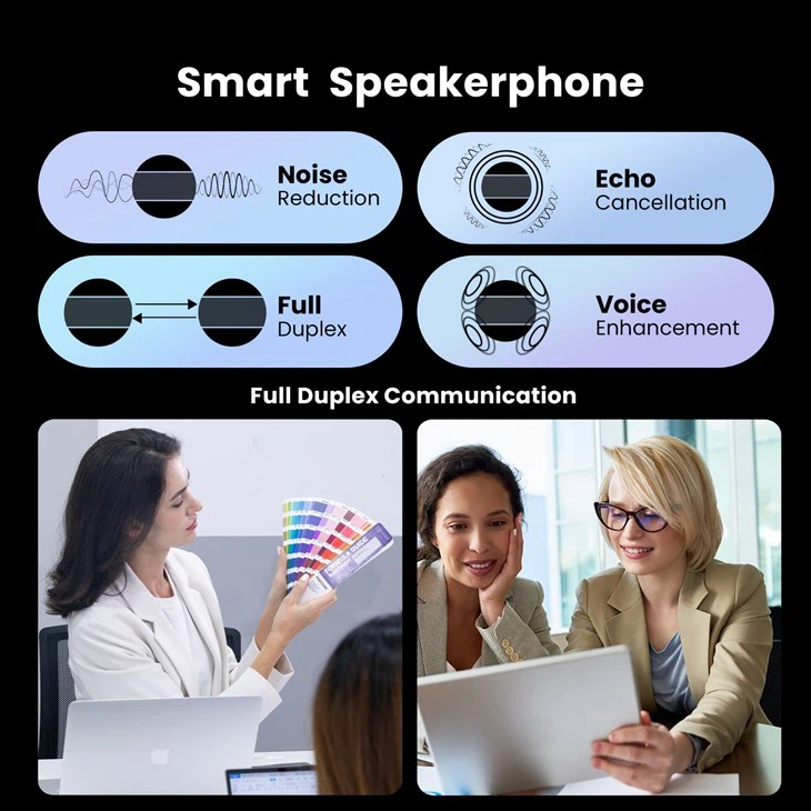 Conference Microphone Speakerphone For Large Conference Zoom Omnidirectional Daisy Chain
