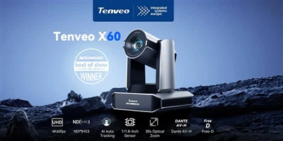 Tenveo wint ISE 2026 Best Of Show Award met zijn nieuwste 4K60fps PTZ-camera
