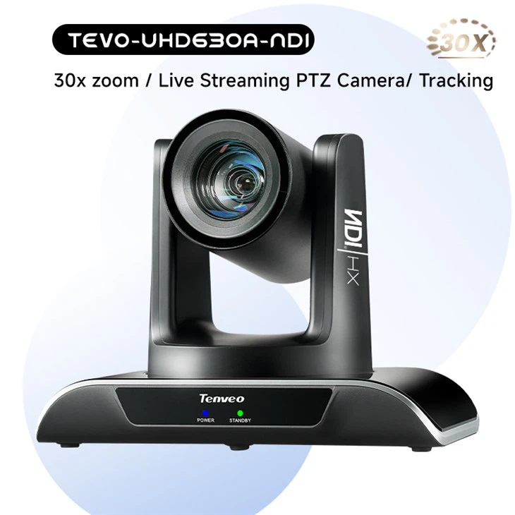 30X optische zoom live streaming camera met NDI TEVO-VHD30N-NDI