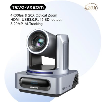 Nieuw uitgebrachte Tenveo VX20M-4K 20X optische zoom Auto Tracking Videoconferenties PTZ-conferentiecamera