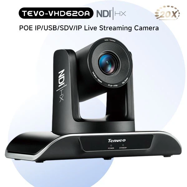 20X Zoom Plug-N-Play USB/SDI/HDMI PTZ-videocamera